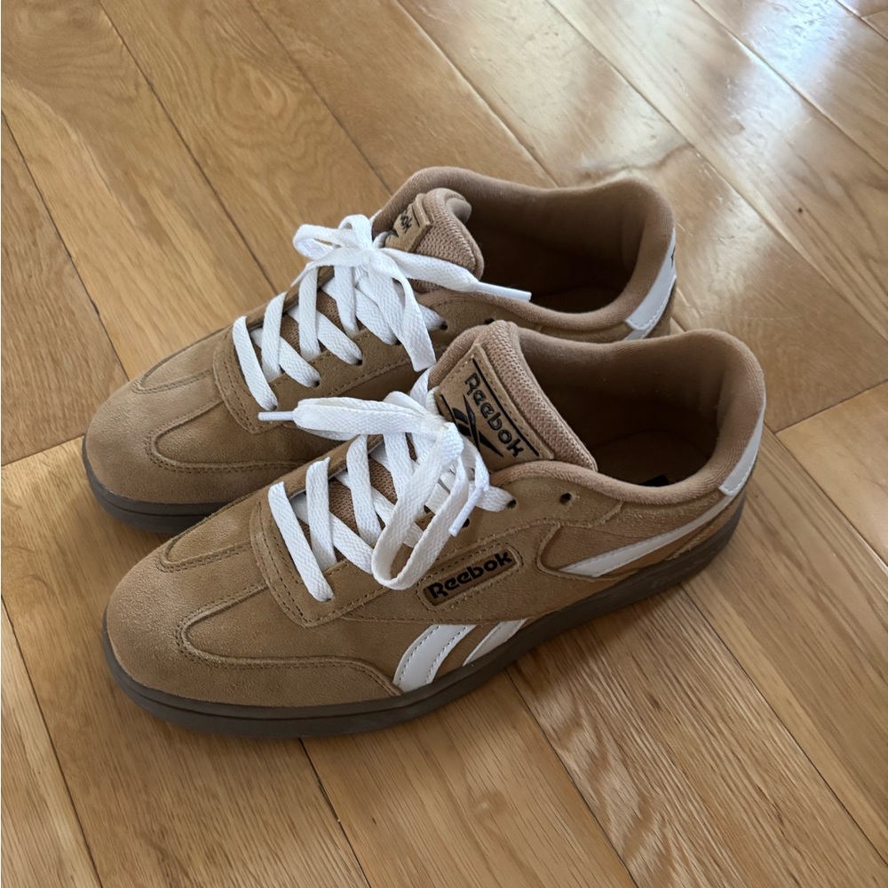 Reebok Tan and White Women's Sneakers